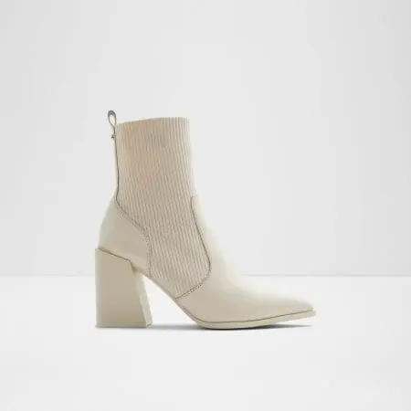 بوت زنانه سفید چرم طبیعی GANINA – ALDO