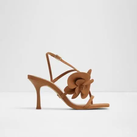 صندل زنانه پاشنه بلند قهوه‌ای آلدو SANDFLOWER – ALDO
