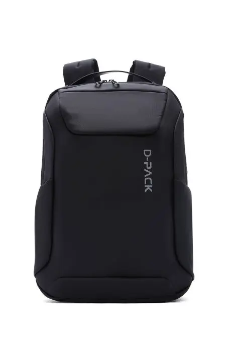 کوله پشتی سخت پارچه ای مشکی مردانه D-PACK دری مد