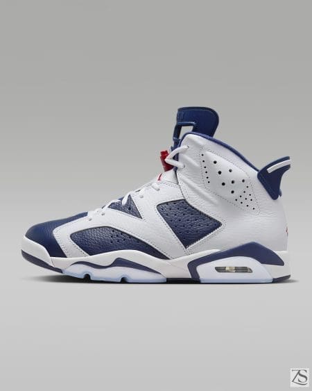 کتونی نایک Air Jordan 6 Retro “White and Midnight Navy” اورجینال