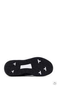 کتونی چرمی مردانه مشکی خاکستری تیره با کف ضخیم Nubuck دری مد