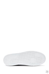 کتونی مردانه چرم سبز زیتونی بنددار زیره ضخیم دری مد