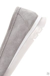 کفش لوفر زنانه چرم جیر ویزون سگک‌دار راحتی دری مد