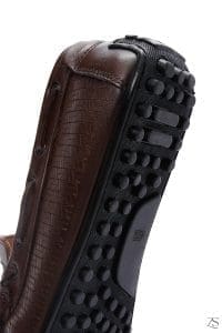 کفش لوفر مردانه چرم قهوه‌ای کژوال دری مد