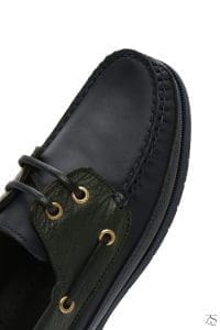 کفش مردانه چرم سبز راحتی کژوال دری مد