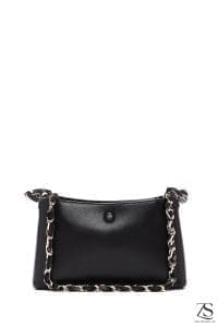 کیف زنانه دوشی مشکی بند بلند دری مد