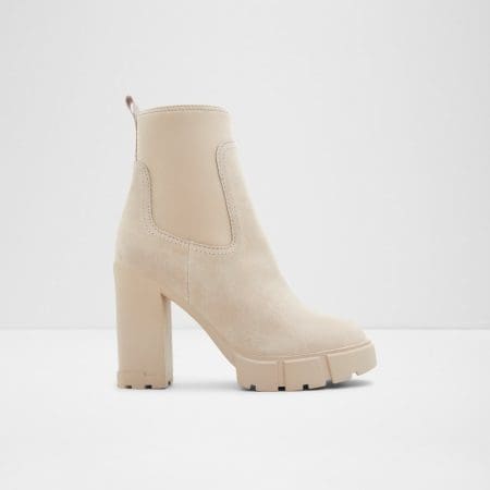 بوت زنانه بژ چرم طبیعی BOLDER – ALDO