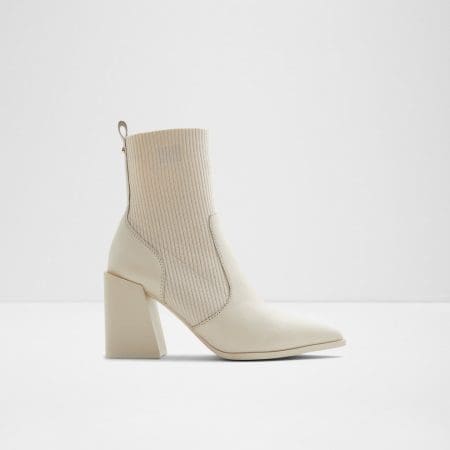 بوت زنانه سفید چرم طبیعی GANINA – ALDO