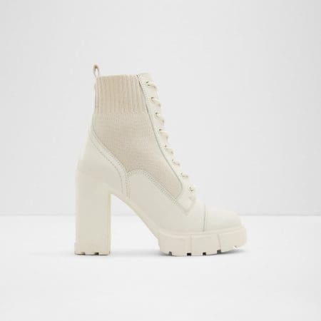 بوت زنانه سفید چرم طبیعی REBEL – ALDO