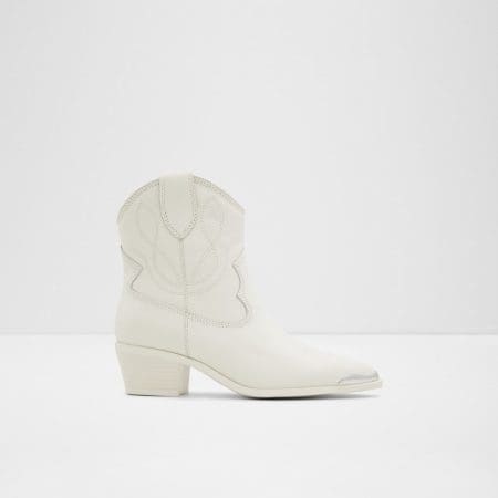 بوت زنانه سفید چرم طبیعی VALLEY – ALDO