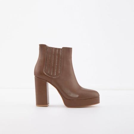 بوت زنانه قهوه ای چرم طبیعی JEYLAN-TR – ALDO