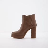 بوت زنانه قهوه ای چرم طبیعی JEYLAN-TR – ALDO