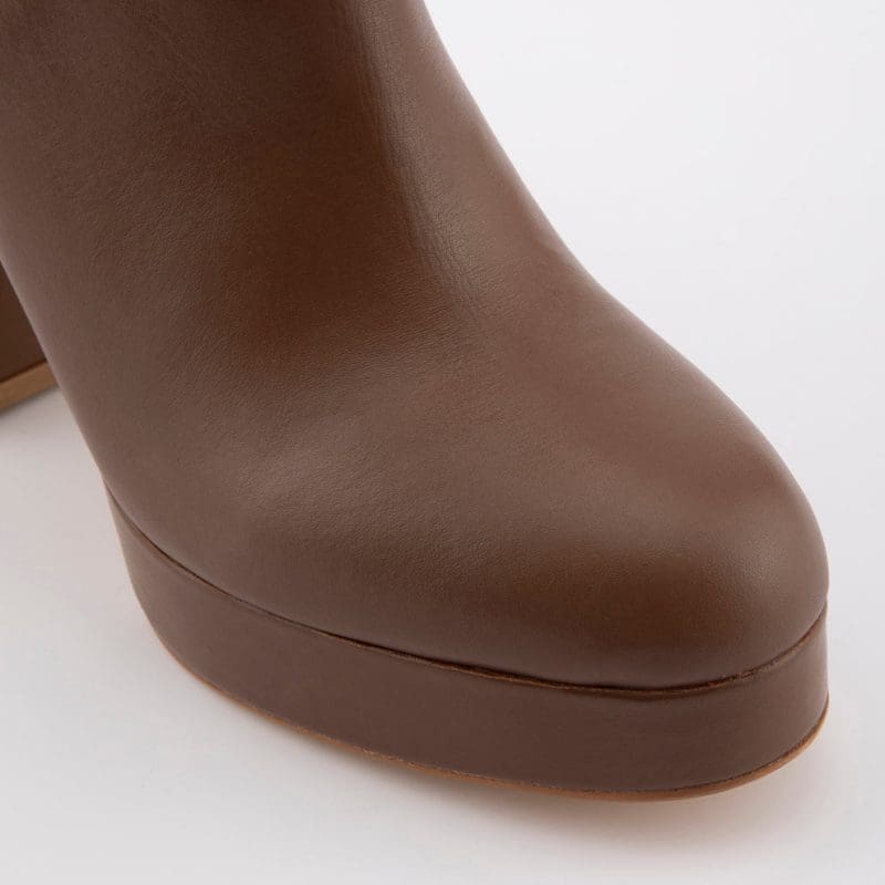 بوت زنانه قهوه ای چرم طبیعی JEYLAN-TR – ALDO