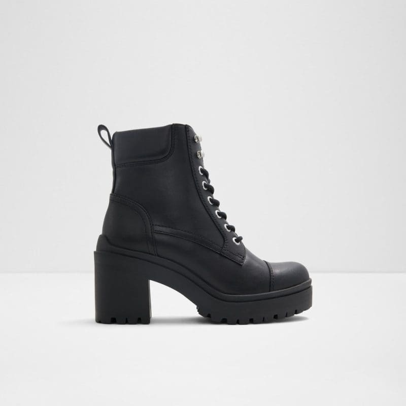 بوت زنانه مشکی چرم طبیعی ALIQUE – ALDO