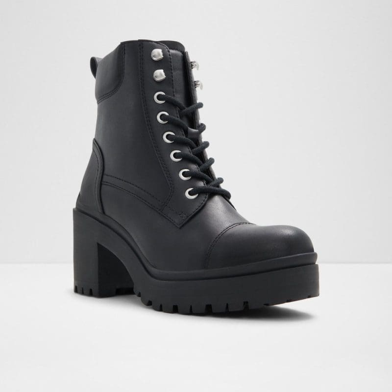 بوت زنانه مشکی چرم طبیعی ALIQUE – ALDO