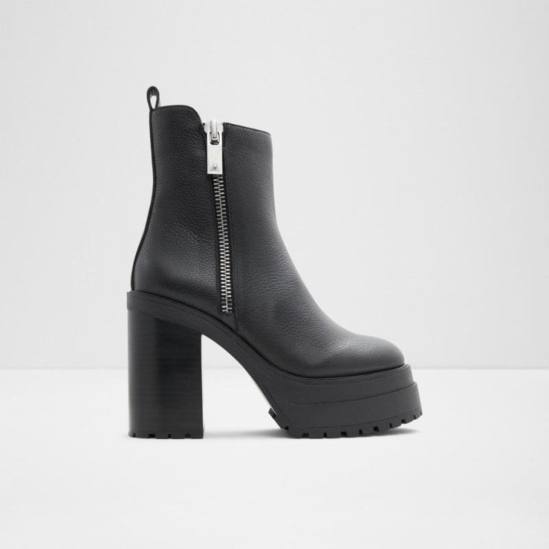 بوت زنانه مشکی چرم طبیعی UPSIDE – ALDO