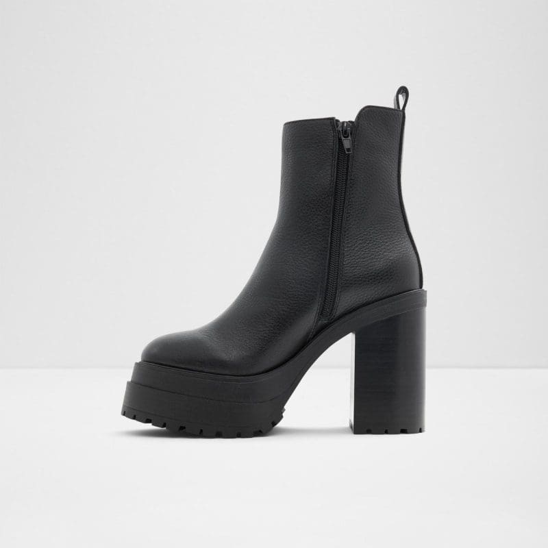 بوت زنانه مشکی چرم طبیعی UPSIDE – ALDO