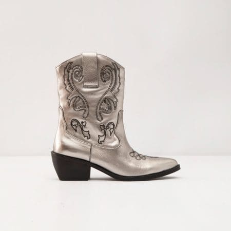 بوت زنانه نقره ای چرم طبیعی CLEITE-TR – ALDO