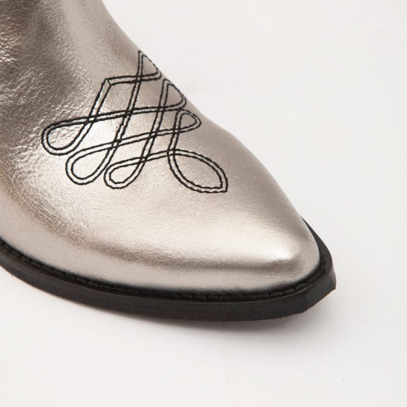 بوت زنانه نقره ای چرم طبیعی CLEITE-TR – ALDO