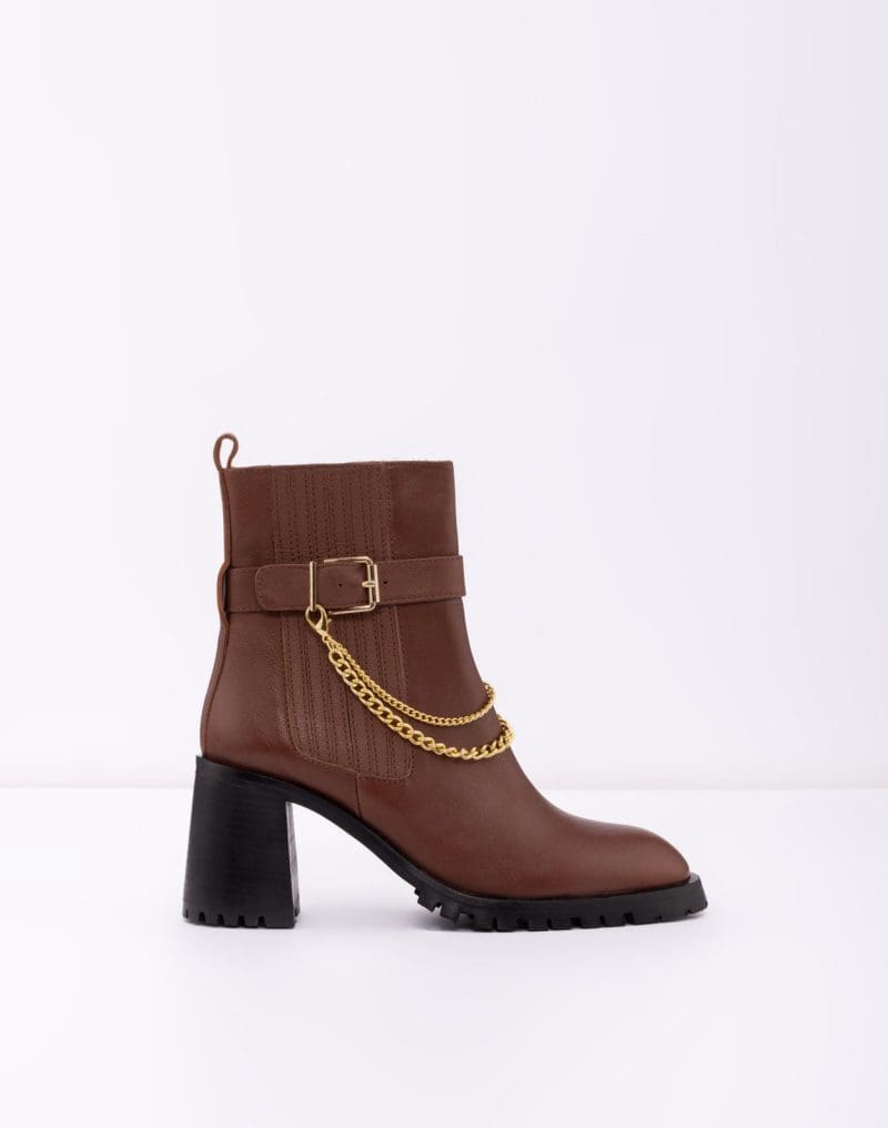 بوت زنانه چرم قهوه ای طبیعی ANDREA-TR – ALDO
