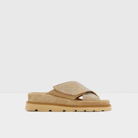 دمپایی زنانه تخت بژ آلدو LINNIE-TR – ALDO