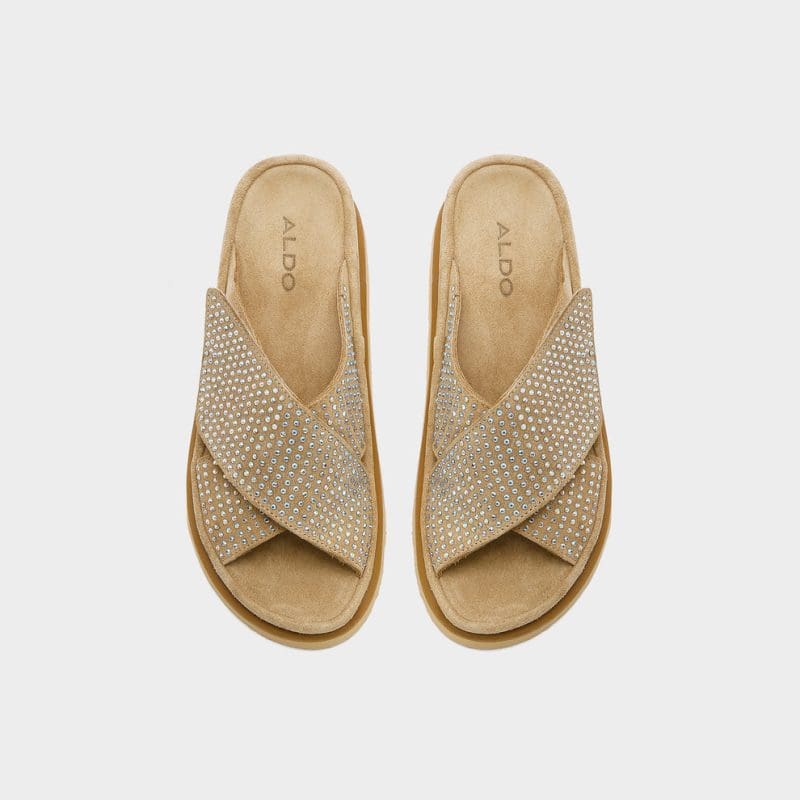 دمپایی زنانه تخت بژ آلدو LINNIE-TR – ALDO
