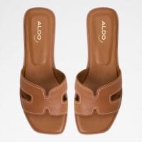 دمپایی زنانه تخت قهوه‌ای آلدو ITSANDAL – ALDO