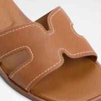 دمپایی زنانه تخت قهوه‌ای آلدو ITSANDAL – ALDO