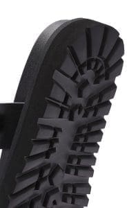 دمپایی زنانه مشکی دو سگک دری مد