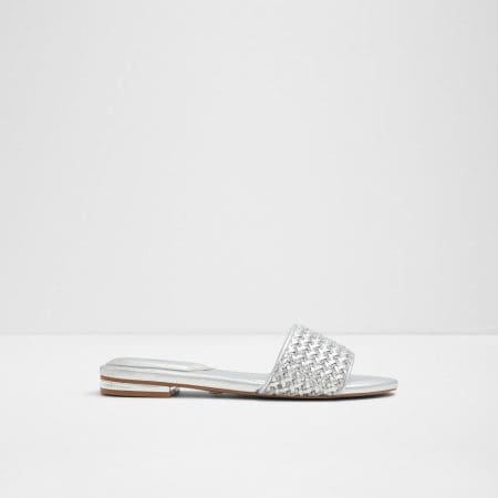 دمپایی زنانه نقره‌ای آلدو ELEONOREFLAT – ALDO