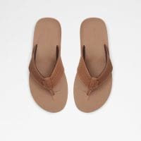 دمپایی مردانه قهوه‌ای ساده آلدو TAJ – ALDO