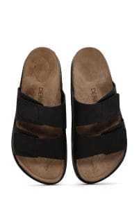 دمپایی نبوک مردانه مشکی دری مد