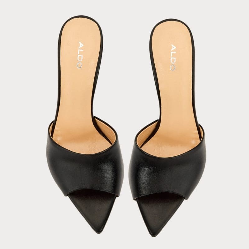 دمپایی پاشنه دار زنانه مشکی آلدو SENTLA-TR – ALDO