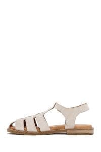 صندل زنانه طوسی جیر بنددار دری مد