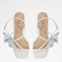 صندل زنانه پاشنه بلند سفید اکرو آلدو SANDFLOWER – ALDO
