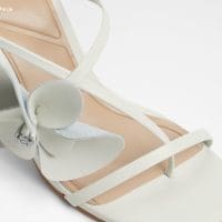 صندل زنانه پاشنه بلند سفید اکرو آلدو SANDFLOWER – ALDO