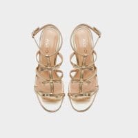 صندل زنانه پاشنه بلند طلایی آلدو SANDRIA-TR – ALDO