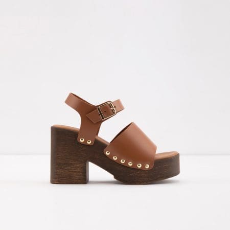 صندل زنانه پاشنه بلند قهوه‌ای روشن آلدو SINTRA-TR – ALDO