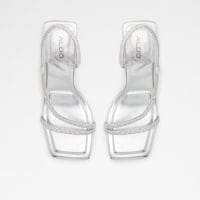 صندل زنانه پاشنه بلند نقره‌ای آلدو CASTLEGATE – ALDO