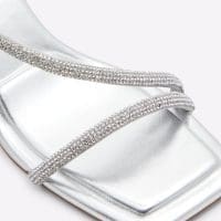 صندل زنانه پاشنه بلند نقره‌ای آلدو CASTLEGATE – ALDO