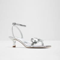 صندل زنانه پاشنه بلند نقره‌ای آلدو DAISYROSE – ALDO