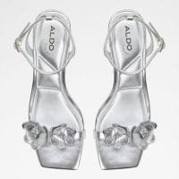 صندل زنانه پاشنه بلند نقره‌ای آلدو DAISYROSE – ALDO