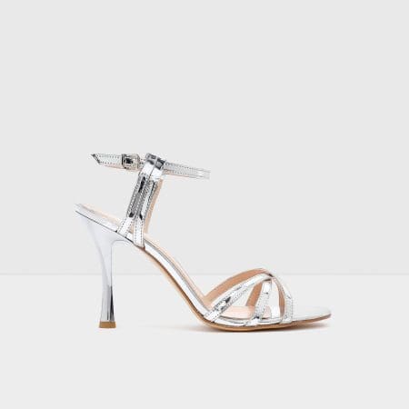 صندل زنانه پاشنه دار نقره‌ای آلدو ANIDA-TR – ALDO