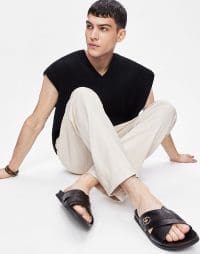 صندل مردانه مشکی آلدو DELMAR – ALDO