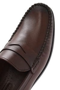 لوفر مردانه چرم قهوه‌ای روزمره دری مد