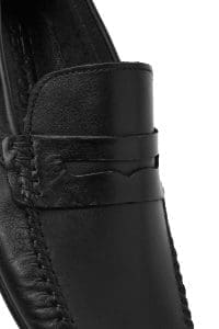 لوفر مردانه چرم مشکی روزمره دری مد