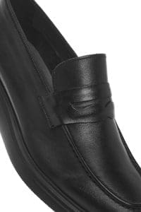 لوفر مردانه چرم مشکی روزمره دری مد