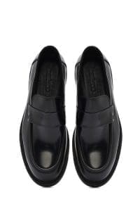 لوفر مردانه چرم مشکی روزمره دری مد