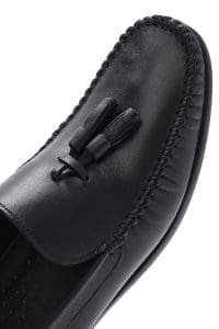 لوفر مردانه چرم مشکی پاپیونی روزمره دری مد