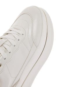 کتونی زنونه سفید بنددار با زیره ضخیم دری مد